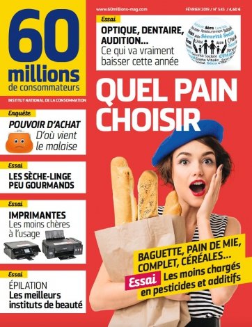 60 millions de consommateurs N° 545 Février 2019 PDF