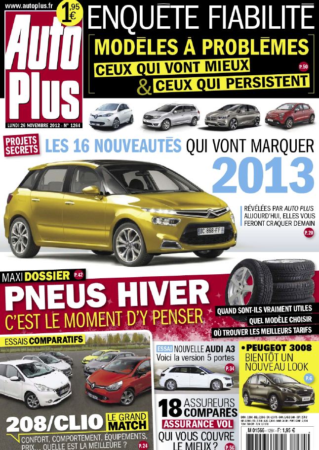 Auto Plus N°1264 du 26 Novembre au 02 Décembre 2012