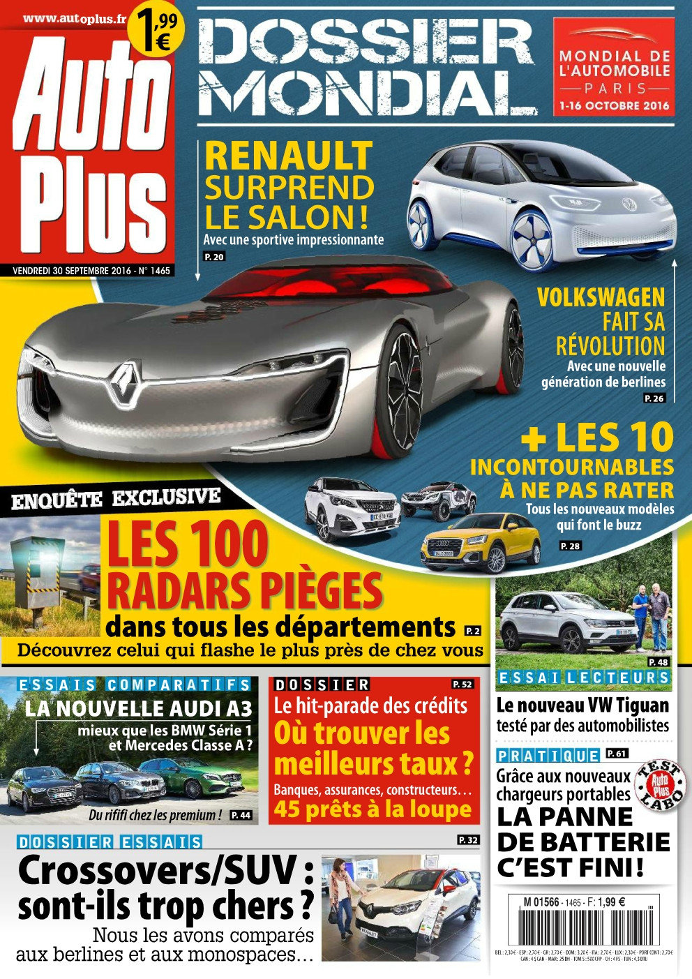 Auto Plus N°1465 - 30 Septembre au 06 Octobre 2016