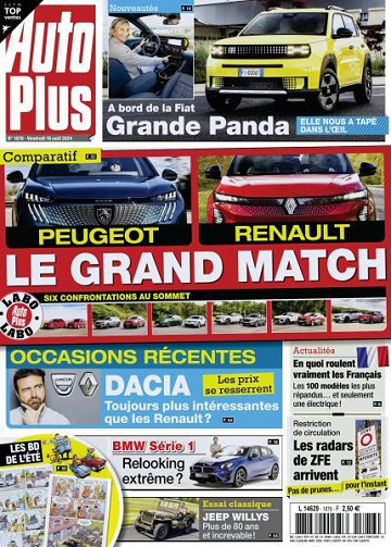 Auto Plus N° 1876 du 16 Août FRENCH PDF 2024