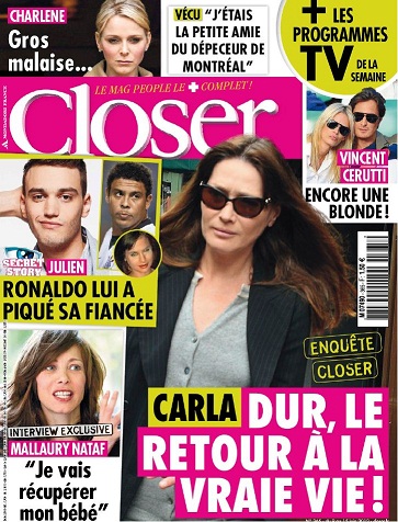 Closer N°365 du 9 au 15 Juin 2012