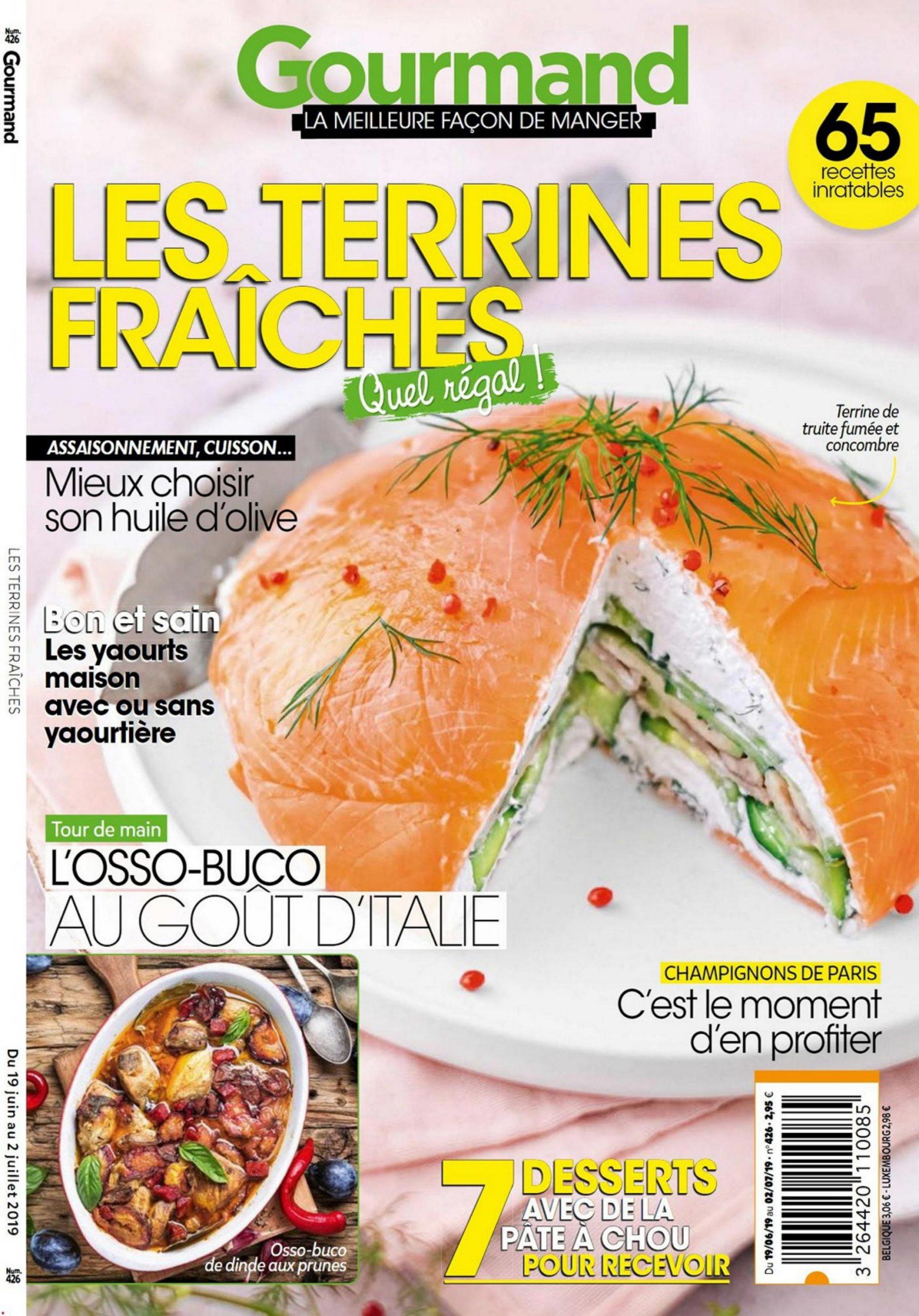 Gourmand n° 426 – (Les terrines fraiches) - 19 juin 2 juillet 2019