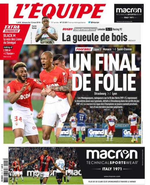 L’Équipe - 13 Mai 2018 Pdf