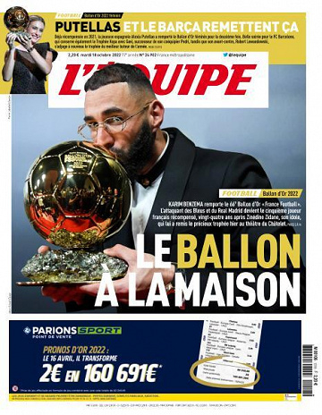 L'equipe - 18 Octobre 2022