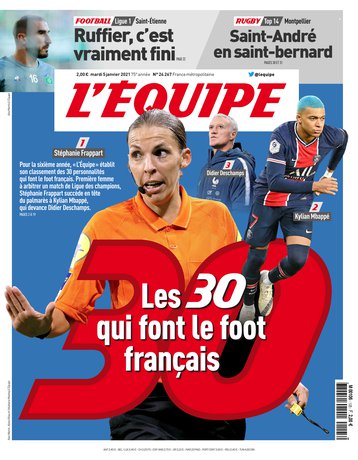 L’equipe du 05 Janvier 2021