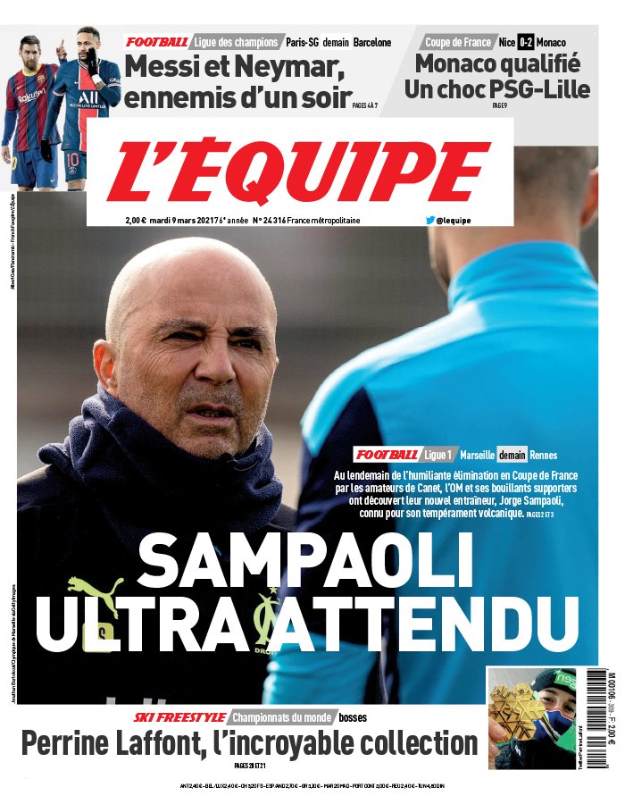 L’equipe du 09 Mars 2021