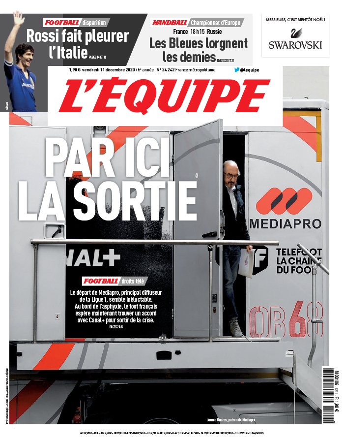 L’equipe du 11 Decembre 2020