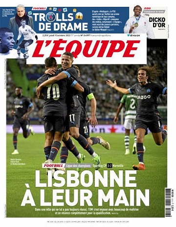 L'equipe du 13 Octobre 2022