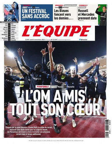 L'equipe du 14 Novembre 2022