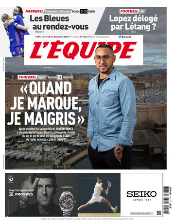 L’equipe du 16 Decembre 2020