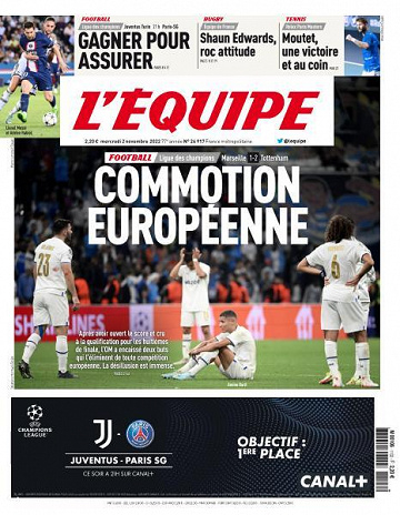 L'equipe du 2 Novembre 2022