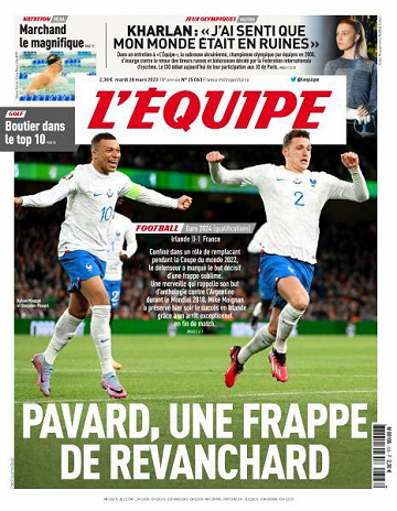 L'equipe du 28 Mars 2023