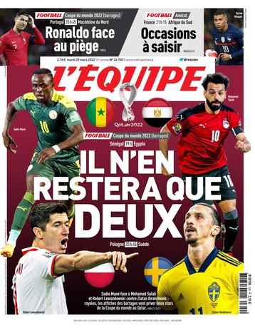 L’equipe du 29 Mars 2022