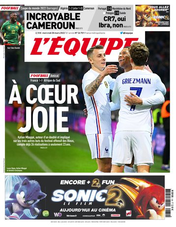 L’equipe du 30 Mars 2022