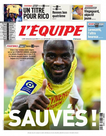 L'equipe du Dimanche 4 Juin 2023