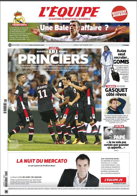 L'Equipe du lundi 02 septembre 2013 PDF