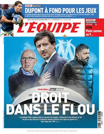 L’equipe du Mercredi 15 Novembre 2023