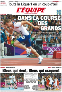 L'equipe Edition du 09 Août 2012