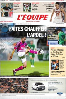 L'equipe Edition du 14 Fevrier 2012