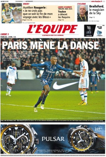 L'equipe Edition du 17 Decembre 2012