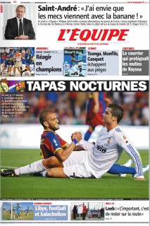 L'Equipe edition du 18 Janvier 2012