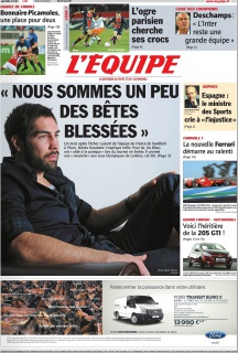 L'equipe Edition du 21 Fevrier 2012