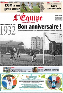 L'equipe Edition du 21 Septembre 2012