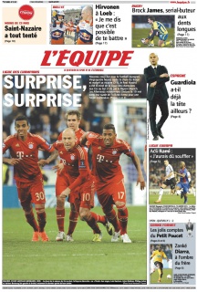 L'equipe Edition du 26 Avril 2012