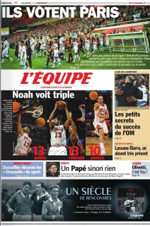 L'Equipe - Vendredi 24 février 2012