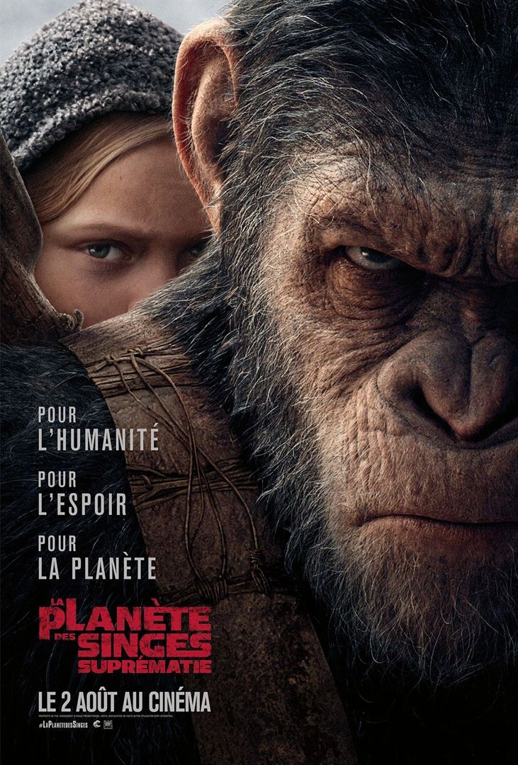 La Planète des Singes - Suprématie FRENCH BluRay 1080p 2017