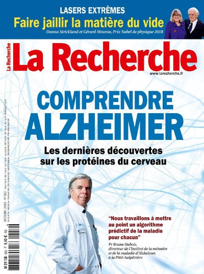 La Recherche N°552 Octobre 2019