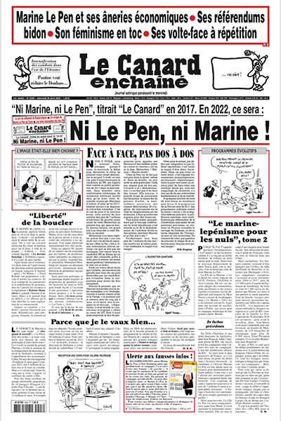 Le Canard Enchaîné - 20 Avril 2022