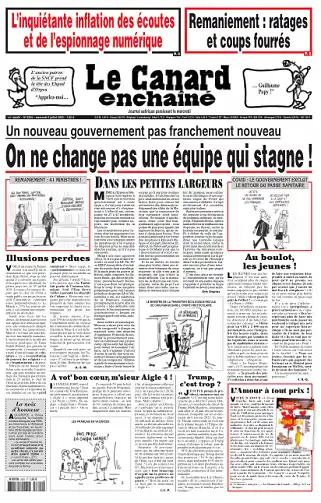 Le Canard Enchaîné du 07 Septembre 2022