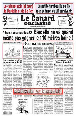 Le Canard Enchaîné du 03 Juillet FRENCH PDF 2024