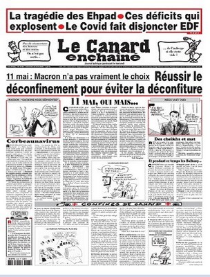 Le canard enchaîné N° 5189 du Mercredi 22 avril 2020