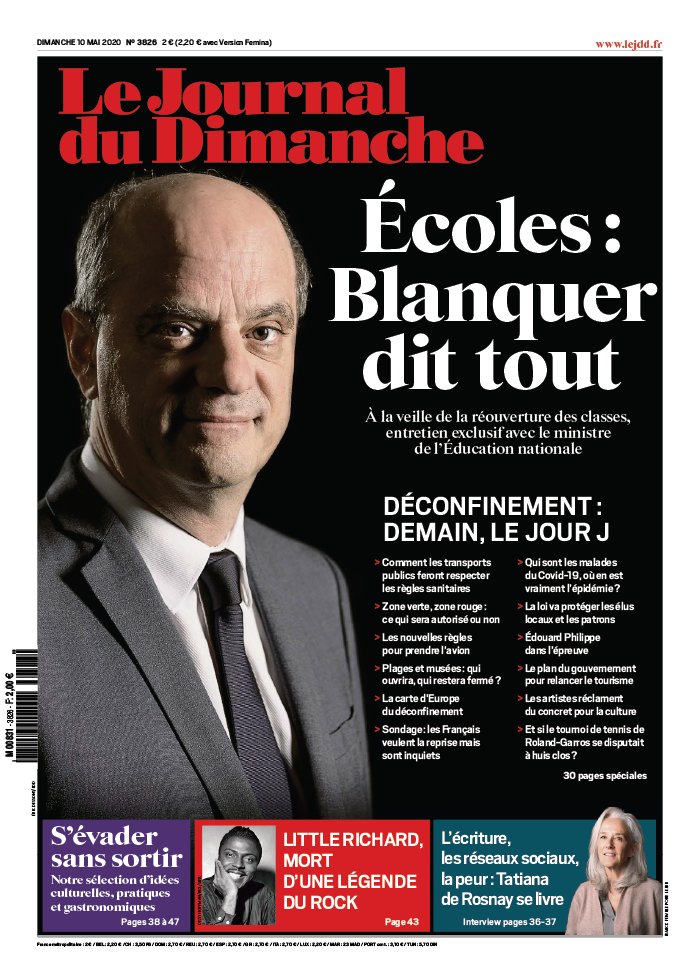 Le Journal du Dimanche - 10 Mai 2020