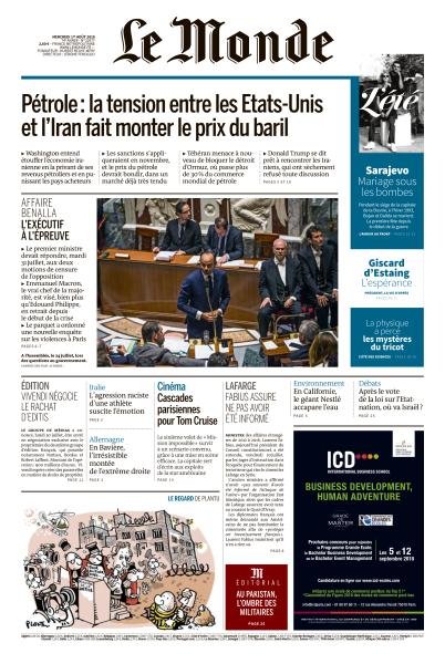 Le Monde du 01 Septembre 2020