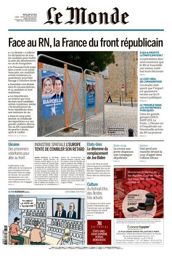 Le Monde du 04 Juillet FRENCH PDF 2024 FRENCH PDF 2024