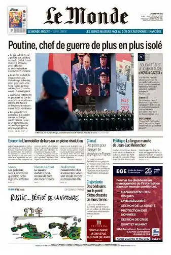 Le Monde du 10 Mai 2022