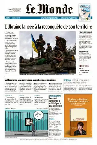 Le Monde du 13 Septembre 2022