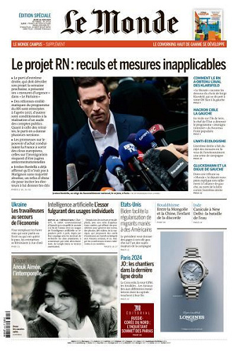 Le Monde du 20 Juin FRENCH PDF 2024