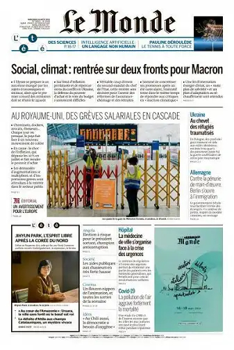 Le Monde du 24 Août 2022