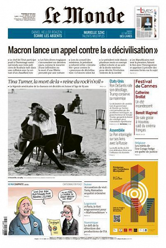 Le Monde du 26 Mai 2023