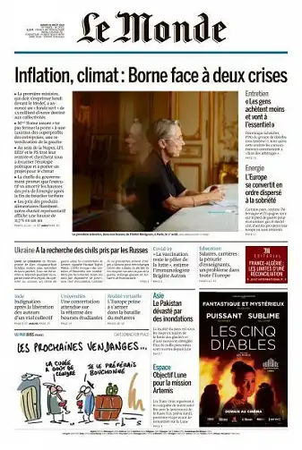 Le Monde du 30 Août 2022