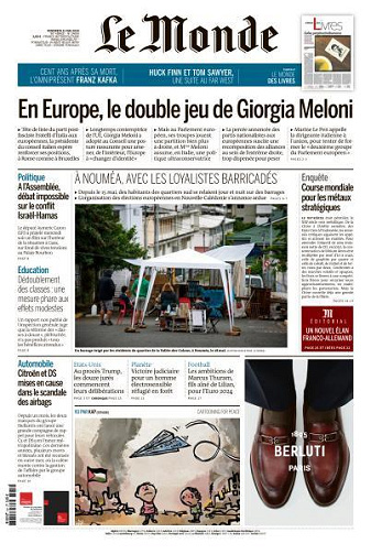 Le Monde du 31 Mai FRENCH PDF 2024