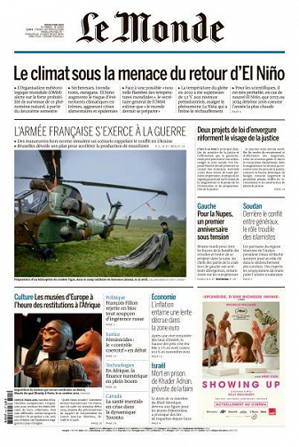 Le Monde du 4 Mai 2023