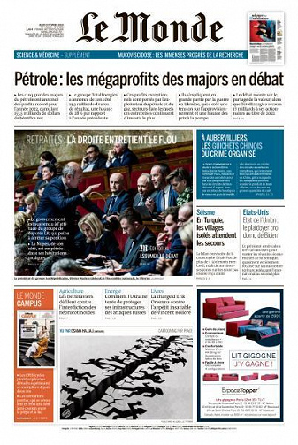 Le Monde du 9 février 2023