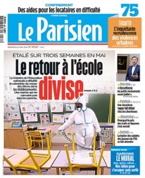 Le Parisien du 22 Avril 2020