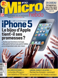 Micro Hebdo N°747 Du 20 au 26 Septe. 2012