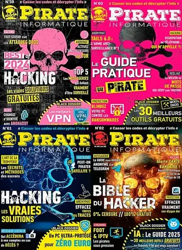 Pirate Informatique - Année 2024 - 4 revues FRENCH PDF 2024